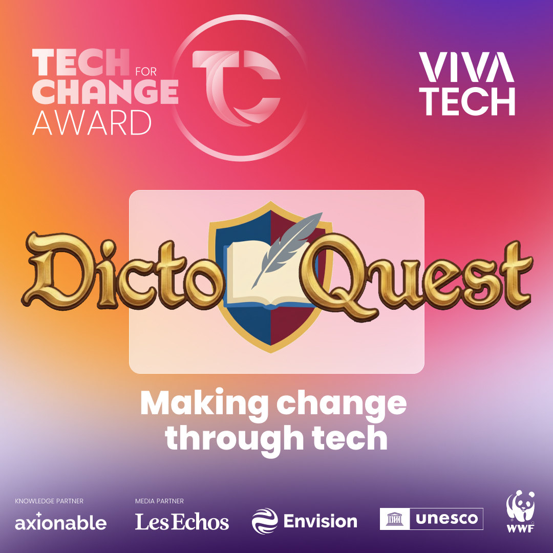 Dicto Quest à VivaTech 2026 : reconnu Tech for Change