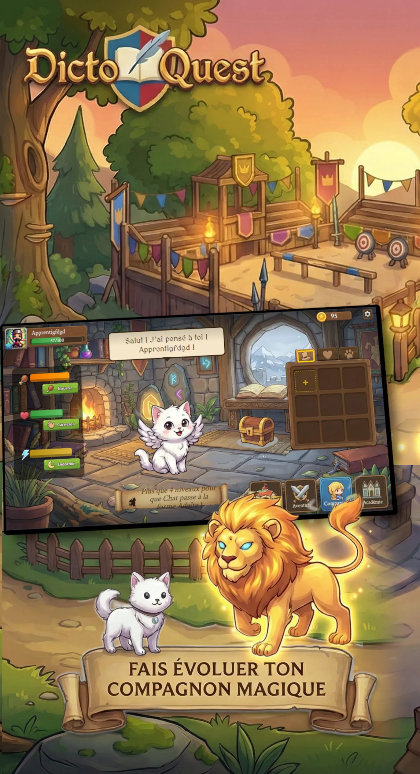 Familier évolutif — de l'oeuf à la forme légendaire